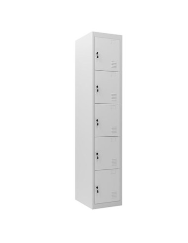 TAQUILLA METÃLICA 5 PUERTAS 1800X300X500MM CROMAD