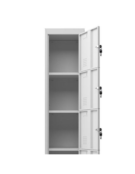TAQUILLA METÃLICA 5 PUERTAS 1800X300X500MM CROMAD