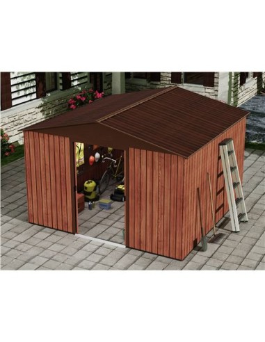 CASETA DE METAL | PUERTAS CORREDERAS 300X304.5X214.5CM (9.14M2) EFECTO MADE