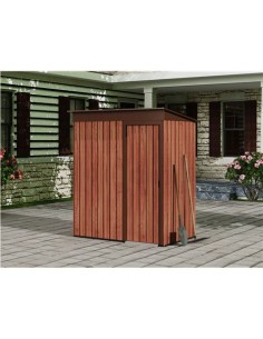 CASETA DE METAL | PUERTAS CORREDERAS 91X151X182CM (1.37M2) EFECTO MADERA SG 2
