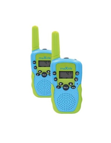 PACK 2 WALKIE TALKIE MXWT-200 VERDE-AZUL MAXLIFE