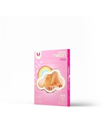 ESPEJO DECORATIVO CON NEON LED CLOUD MULTICOLOR FOREVER