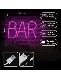 LAMPARA DECORATIVA NEON LED BAR FOREVER 2