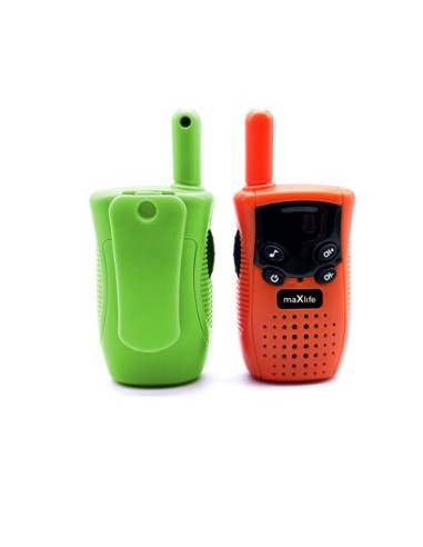 PACK 2 WALKIE TALKIE MXWT-100 VERDE NARANJA MAXLIFE