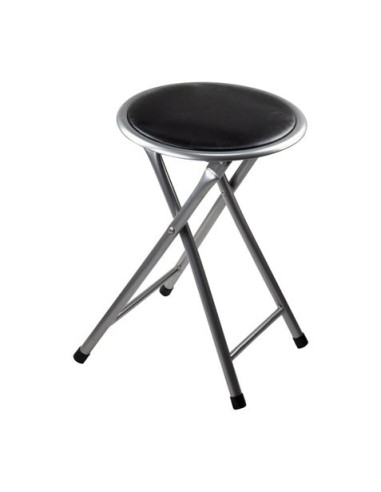 TABURETE PLEGABLE NEGRO 30X31X45 SEVEN HOUSE