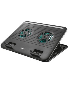 BASE DE REFRIGERACION DOBLE VENTILADOR TRUST CYCLONE HASTA 16\"