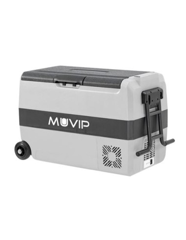 NEVERA PORTATIL CON COMPRESOR 44 LITROS 80W CON RUEDAS DOBLE ZONA MUVIP
