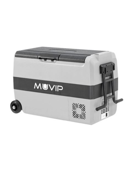 NEVERA PORTATIL CON COMPRESOR 44 LITROS 80W CON RUEDAS DOBLE ZONA MUVIP