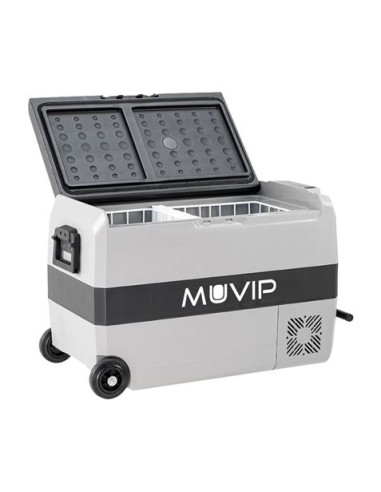 NEVERA PORTATIL CON COMPRESOR 44 LITROS 80W CON RUEDAS DOBLE ZONA MUVIP