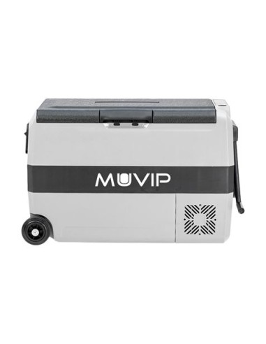 NEVERA PORTATIL CON COMPRESOR 44 LITROS 80W CON RUEDAS DOBLE ZONA MUVIP