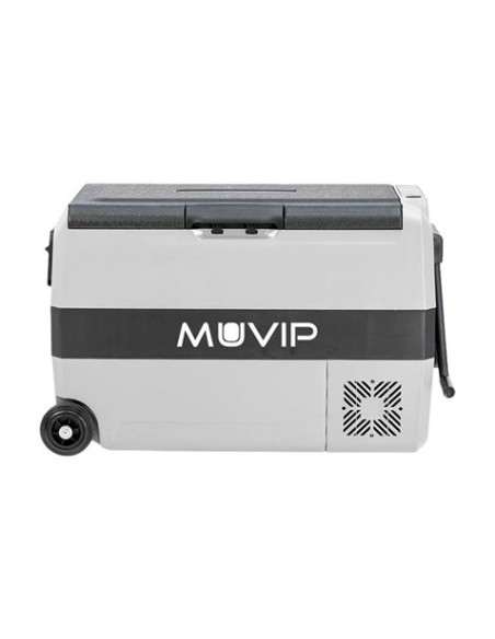 NEVERA PORTATIL CON COMPRESOR 44 LITROS 80W CON RUEDAS DOBLE ZONA MUVIP