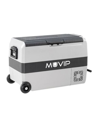 NEVERA PORTATIL CON COMPRESOR 44 LITROS 80W CON RUEDAS DOBLE ZONA MUVIP