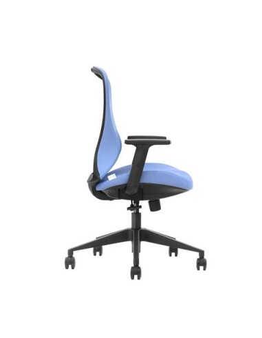 SILLA OFICINA GAMA SENIOR SE1700 AZUL CROMAD
