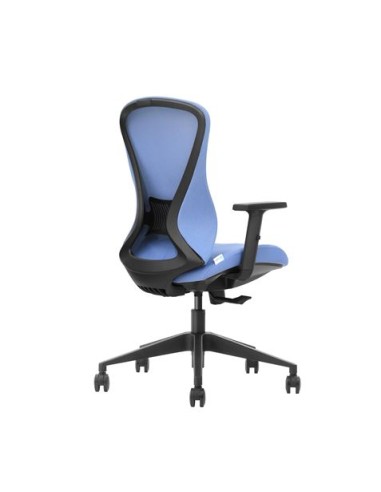 SILLA OFICINA GAMA SENIOR SE1700 AZUL CROMAD