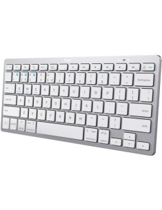 TECLADO COMPACTO INALAMBRICO BLUETOOTH PLATA TRUST