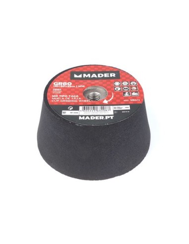 MUELA ABRASIVA GRANO 80 110MM PARA AMOLADORA MADER