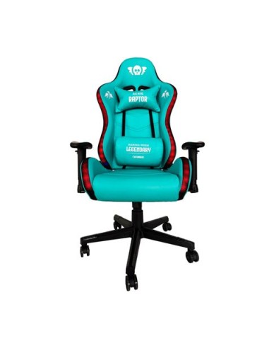 SILLA GAMING RGB SERIE RAPTOR LEGENDARY VERDE CROMAD