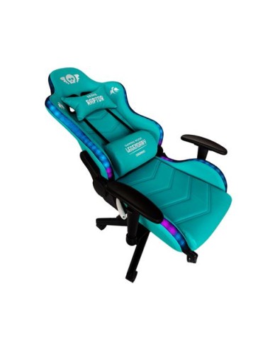 SILLA GAMING RGB SERIE RAPTOR LEGENDARY VERDE CROMAD