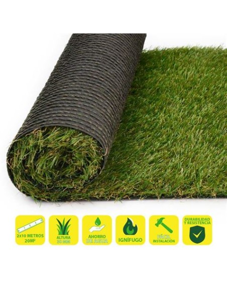 CESPED ARTIFICIAL 2X10 METROS 30MM SERIE ELEGANT SUNGARDEN