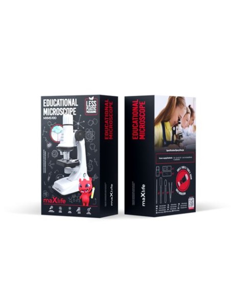 MICROSCOPIO EDUCATIVO MXMS-100 BLANCO MAXLIFE