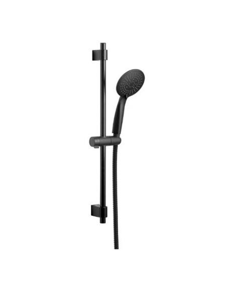 BARRA DE DUCHA FLEXO Y MANGO SERIE YOUNG NEGRO MATE