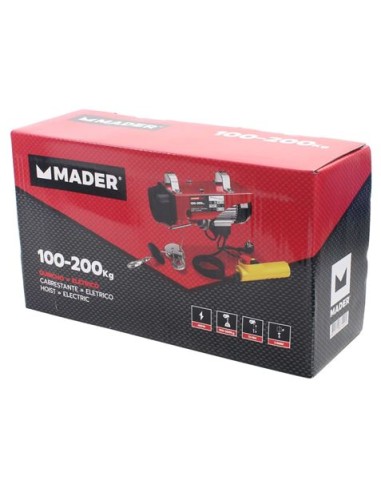 POLIPASTO / ELEVADOR ELÃ‰CTRICO 200KG 480W MADER