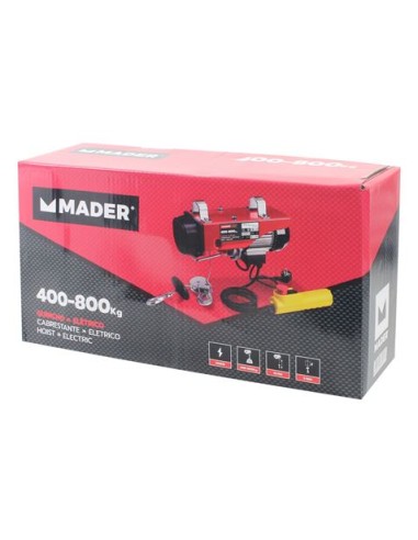 POLIPASTO / ELEVADOR ELÃ‰CTRICO 800KG 1300W MADER