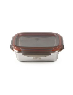 TUPPER RECTANGULAR ACERO INOXIDABLE 2.6 LITRO APTO MICROONDAS QUTTIN