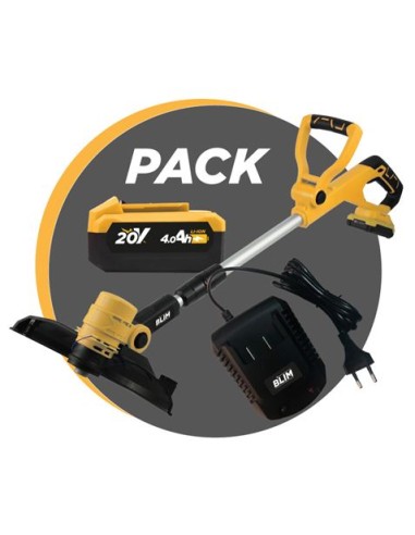 RECORTABORDES S/CARBONES 20V + BATERIA 4AH + CARGADOR BLIM