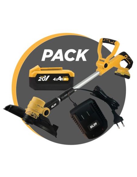 RECORTABORDES S/CARBONES 20V + BATERIA 4AH + CARGADOR BLIM