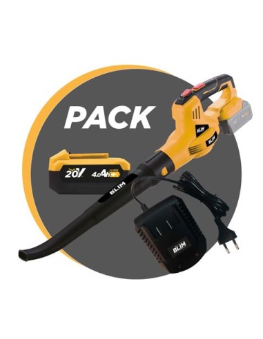 SOPLADOR S/CARBONES 20V + BATERIA 4AH + CARGADOR BLIM