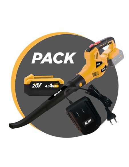 SOPLADOR S/CARBONES 20V + BATERIA 4AH + CARGADOR BLIM