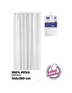 CORTINA DE BAÃ‘O 140X180 BLANCA HBS