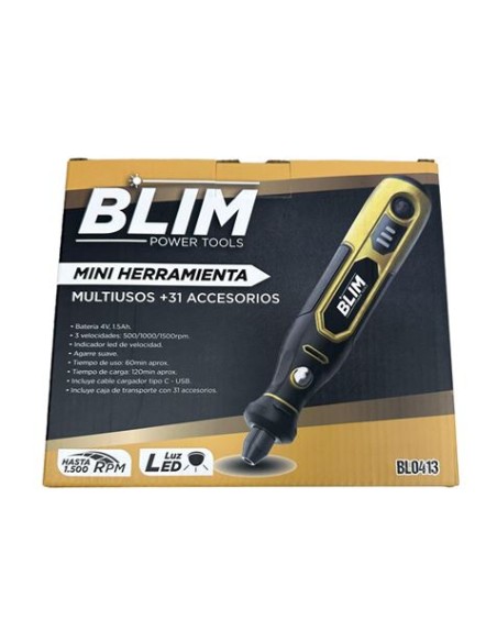 MINI HERRAMIENTA MULTIUSOS BATERÃA 4V + 31 ACCESORIOS BLIM