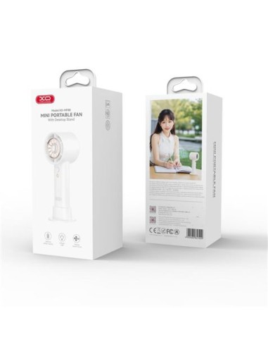 VENTILADOR PORTATIL A BATERIA MF88 BLANCO XO