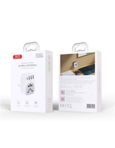 ADAPTADOR DE VIAJE UNIVERSAL + USB X4 WL26 XO