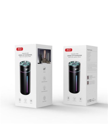 HUMIDIFICADOR PORTATIL CON RGB HF09 PLATA XO