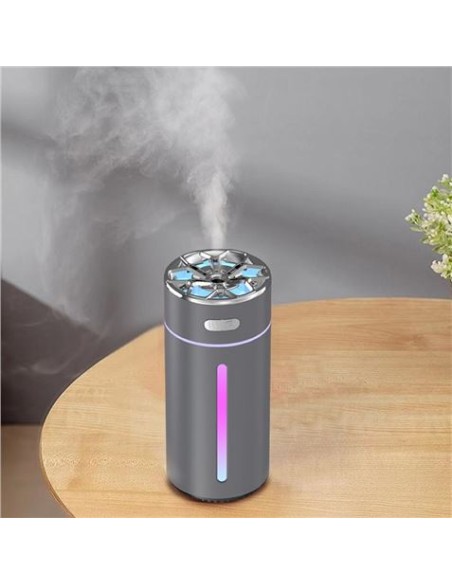 HUMIDIFICADOR PORTATIL CON RGB HF09 PLATA XO