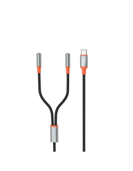 CABLE ADAPTADOR TIPO C A 2 MINI JACK HEMBRA XO