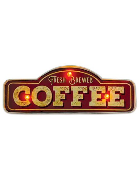 LAMPARA DECORATIVA NEON LED RETRO COFFE FOREVER