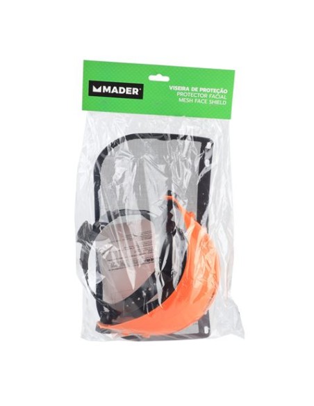 VISERA DE PROTECCION FACIAL METALICA NARANJA MADER