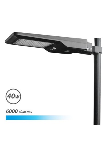 FAROLA LED SOLAR 40W PRO 6000LM 6000K ELBAT