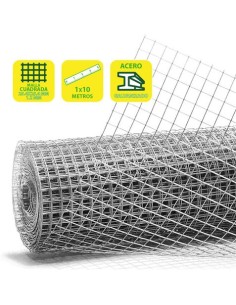 TELA METÃLICA GALVANIZADA 25.4X25.4X1.2MM 1X10 METROS SUNGARDEN