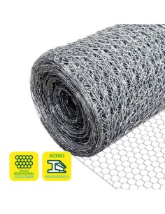 MALLA GALLINERO HEXAGONAL 25X0.8MM 1X50 METROS SUNGARDEN