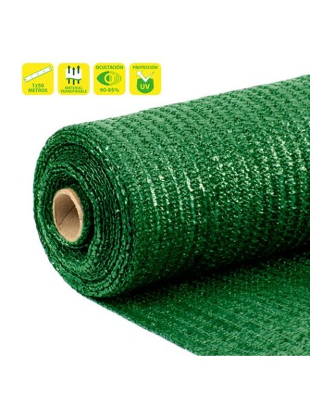 MALLA DE SOMBREO VERDE 1X50 METROS SUNGARDEN