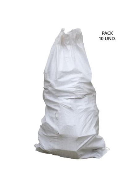 PACK 10 BOLSAS DE ESCOMBROS DE RAFIA 85X55CM 25KG SUNGARDEN