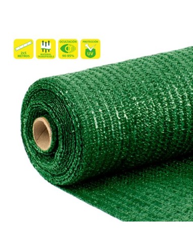 MALLA DE SOMBREO VERDE 2X5 METROS SUNGARDEN