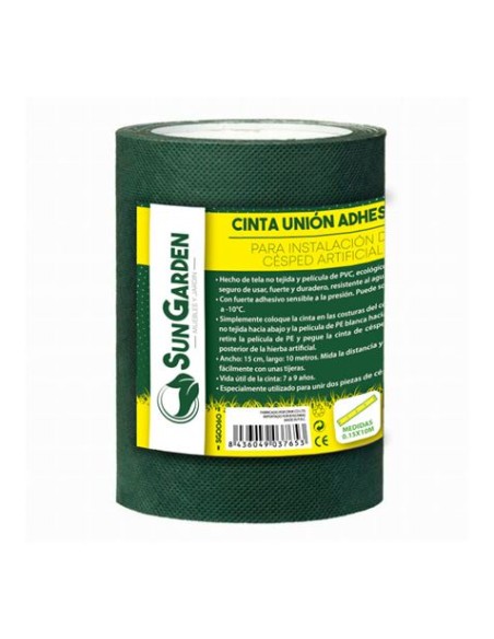 CINTA UNIÃ“N ADHESIVA PARA INSTALACIÃ“N CÃ‰SPED ARTIFICIAL 0.15X10M SUNGARDEN