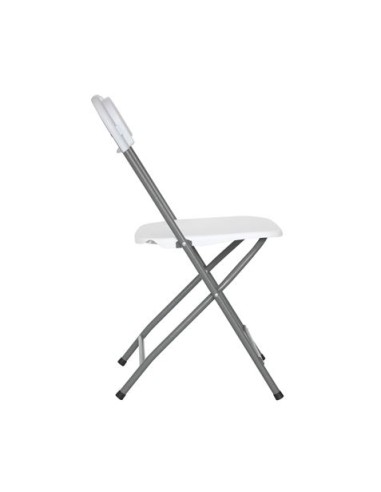 SILLA RESINA PLEGABLE 80X50X45CM BLANCA SUNGARDEN