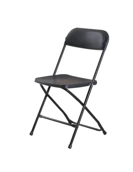 SILLA RESINA PLEGABLE 80X50X45CM NEGRA SUNGARDEN